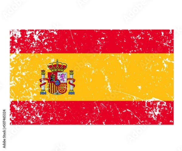 Obraz spain flag grunge flag collection
