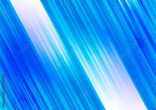 Fototapeta Abstract blue striped background with streaks. Vector graphics