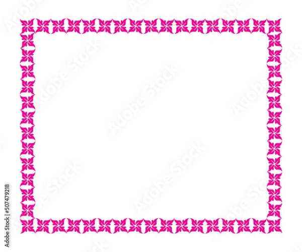 Fototapeta abstract artistic creative pink leaf border