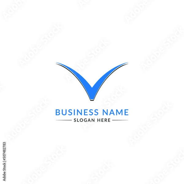 Obraz Modern minimal v icon and logo design