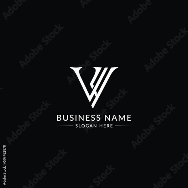 Fototapeta modern elegant triangle VYE modern logo