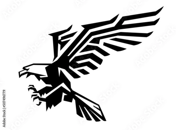 Obraz Modern Eagle Design, Geometric Ink