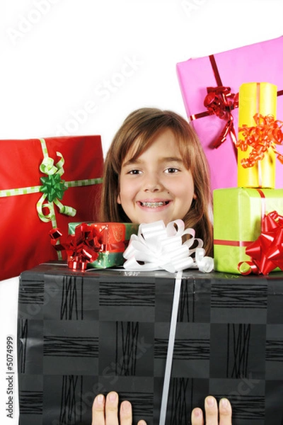 Fototapeta Surrounded by presents