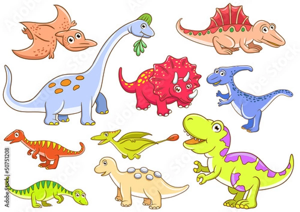 Obraz Cute dinosaurs