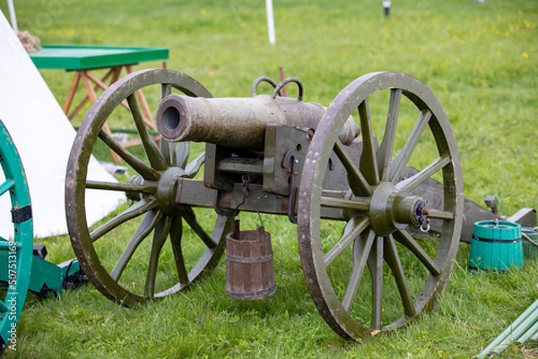 Obraz old cannon in the park