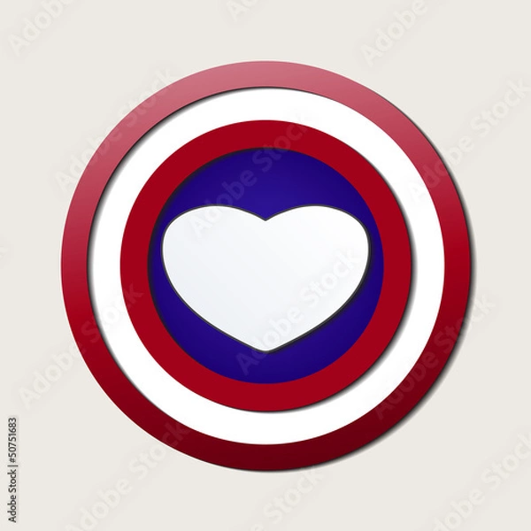 Obraz Superlove heroes shield
