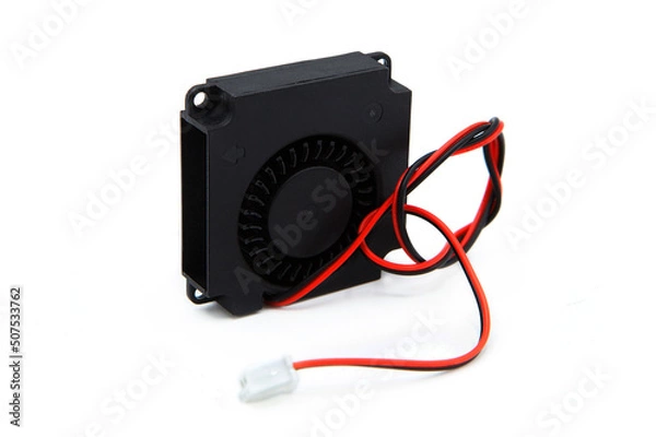 Fototapeta Computer fan isolated on white background.