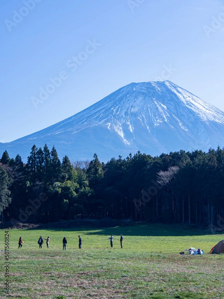 Obraz 富士山でキャンプ