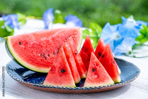 Fototapeta スイカ　夏の風物詩