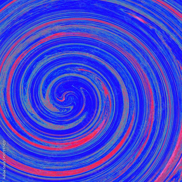 Fototapeta bright background, disk, arc, wave, sea, water, ocean, tropics, freshness, funnel, lines, stripes, texture, abstract illustration, ethnic style, boho, illustration, drawing, spots, blue, turquoise, 