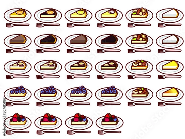 Fototapeta タルト　カット