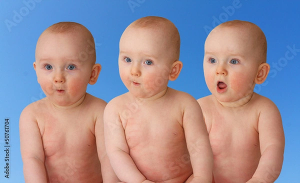 Fototapeta trojaczki