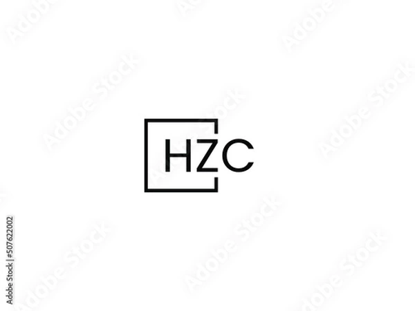 Obraz HZC letter initial logo design vector illustration