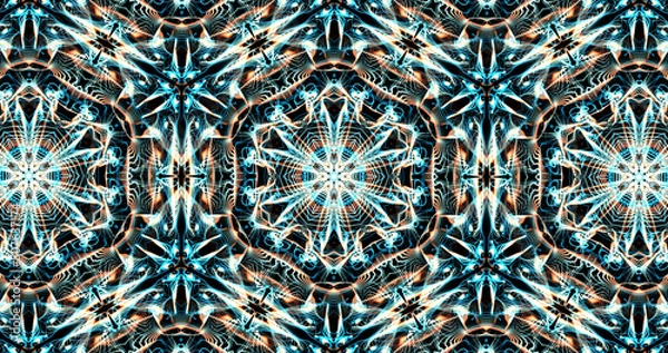 Fototapeta Abstract, futuristic and colorful pattern