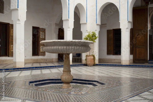 Obraz Bahia Palace in Marrakech, Morocco
