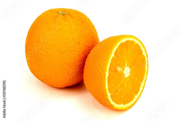 Obraz Orange Valencia - Egypt isolated inn extendable plain background, studio lighting, macro detailing, ample copy space all around 