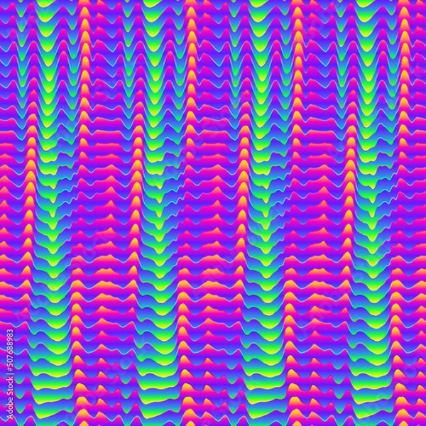 Obraz Abstract warp lines. Seamless texture