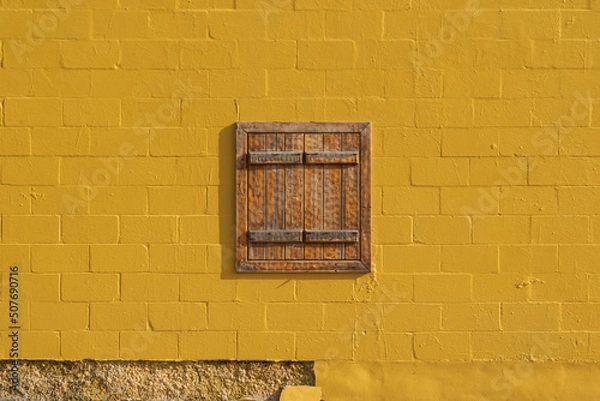 Obraz Rustic shutters and wall