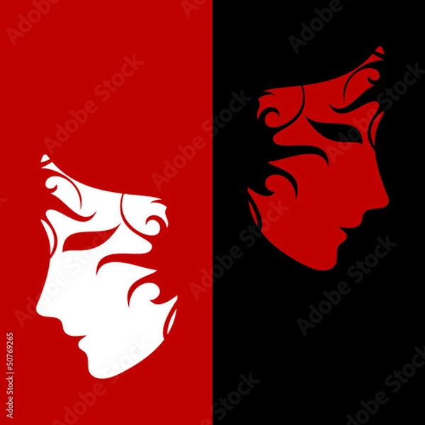 Obraz two masks