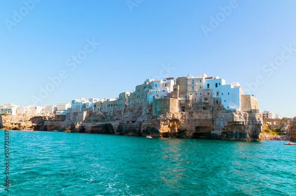 Obraz Polignano a Mare city of birth of Domenico Modugno, singer and author of Volare oh oh