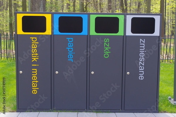 Obraz segregacja śmieci