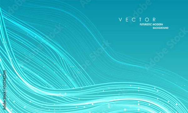 Fototapeta Abstract wave lines