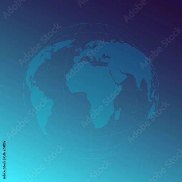 Obraz earth vector with belts with  background