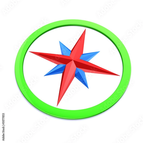 Fototapeta colourful compass