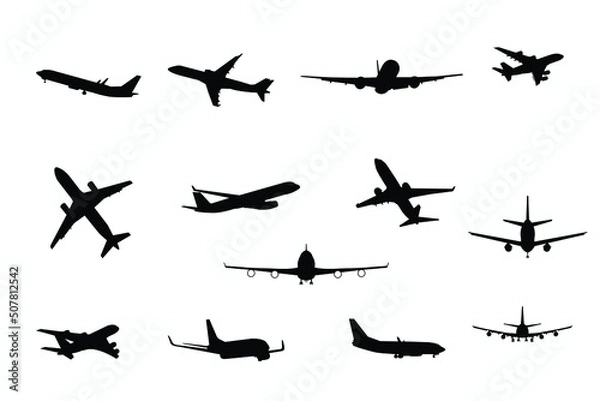 Obraz air plane silhouette 