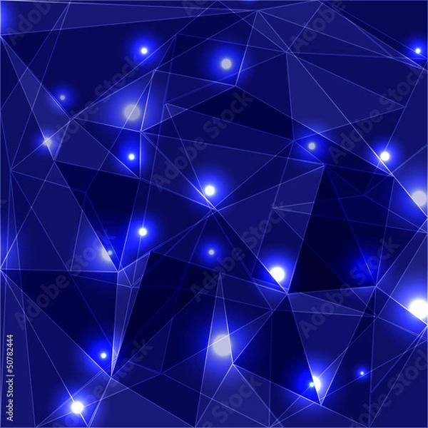 Fototapeta Geometric Glowing Background