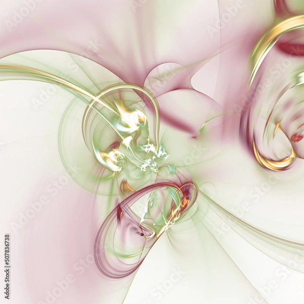 Obraz Abstract Fractal Nebula Light Background