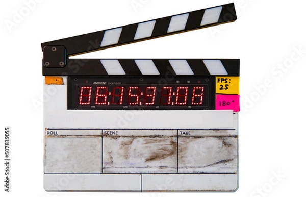 Fototapeta Modern digital slate isolated on white