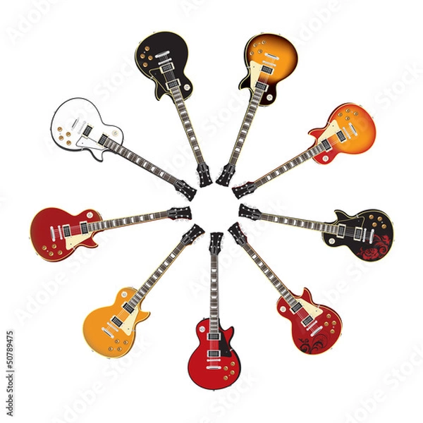 Obraz Guitar Set vector
