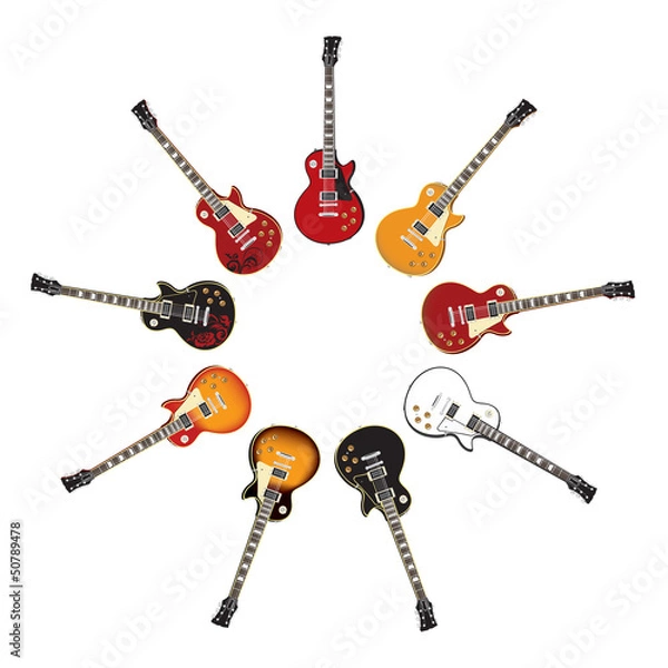 Obraz Electic Guitar Set