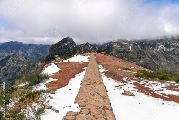 Obraz hiking road in the mountains of Madeira
