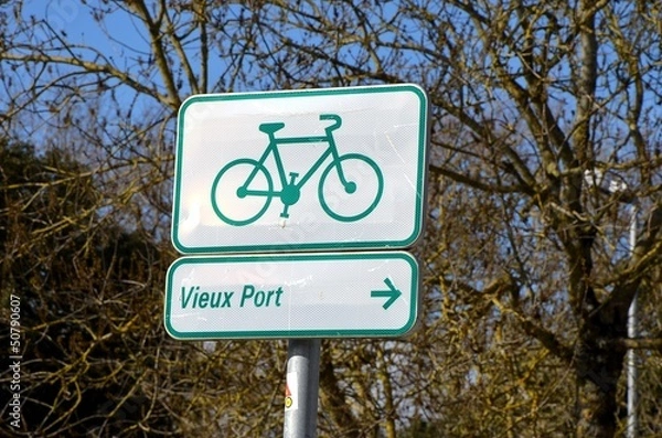 Obraz Pise Cyclable à La Rochelle