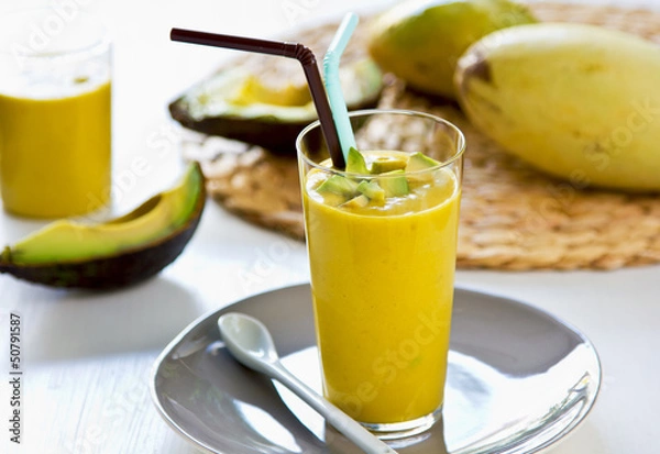 Obraz Avocado with Mango smoothie