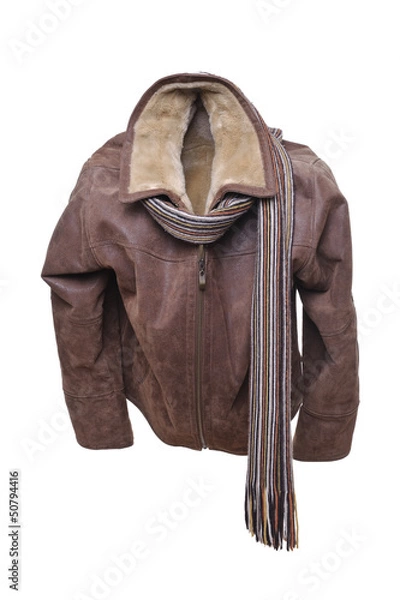 Obraz Leather jacket and scarf