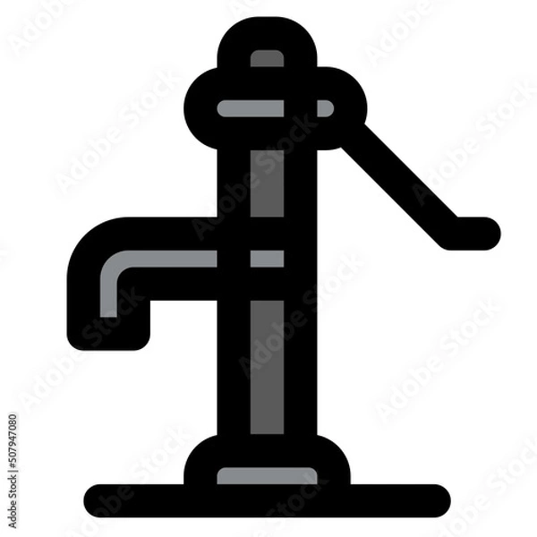 Fototapeta Vintage Water Pump icon