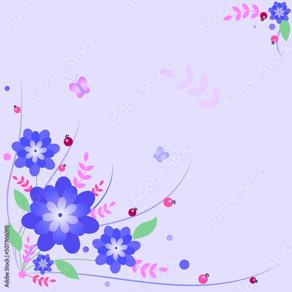 Fototapeta background with flowers