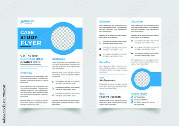 Obraz Professional case study template design