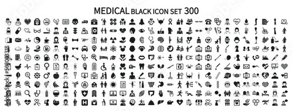 Obraz Medical related icon set 200