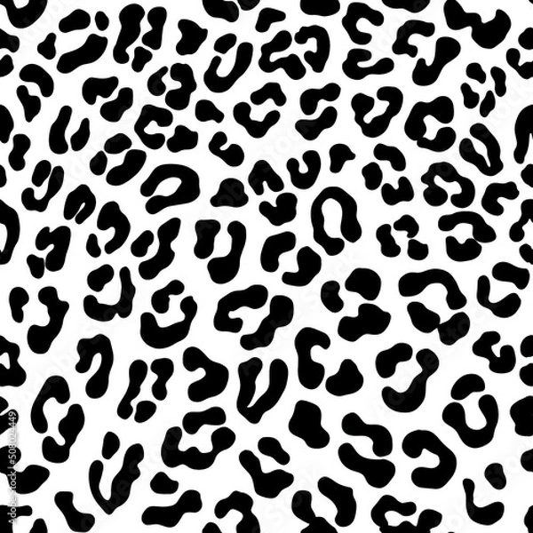 Fototapeta Perfect leopard print seamless pattern, Animal print