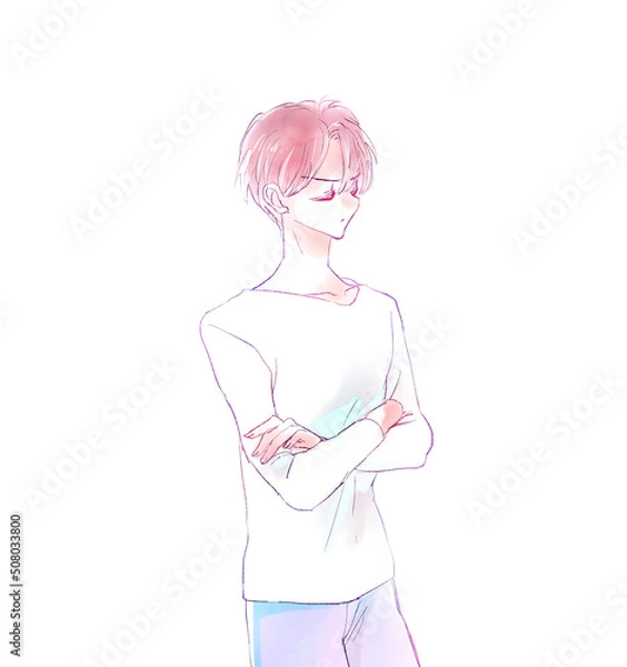 Fototapeta 怒っている男性