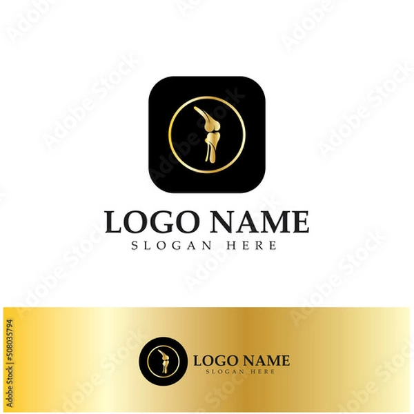 Fototapeta bone care healt logo symbol abstract design vector