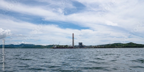 Obraz power plant sea cloud