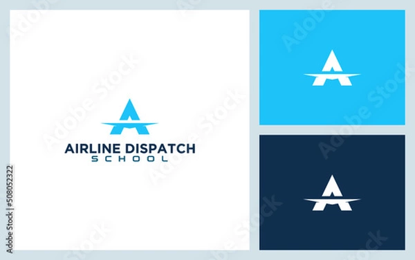 Obraz aviation logo design