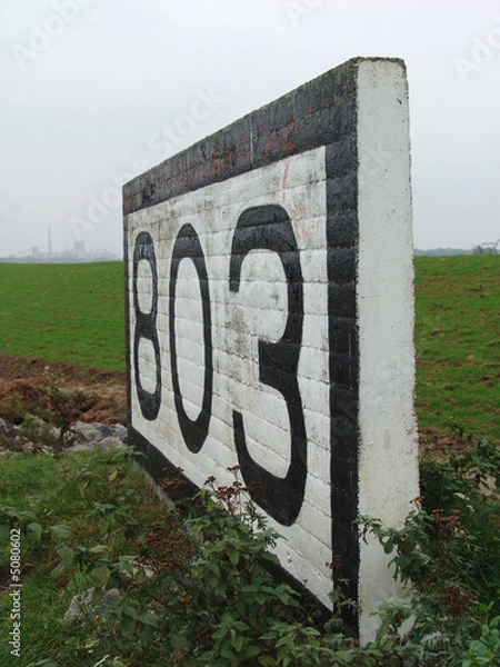 Obraz Kilometerstein