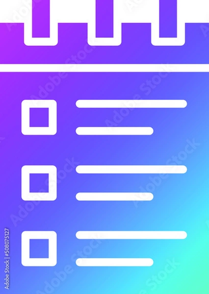 Fototapeta Notepad Vector Icon Design Illustration