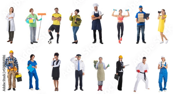 Obraz People of diverse professions
